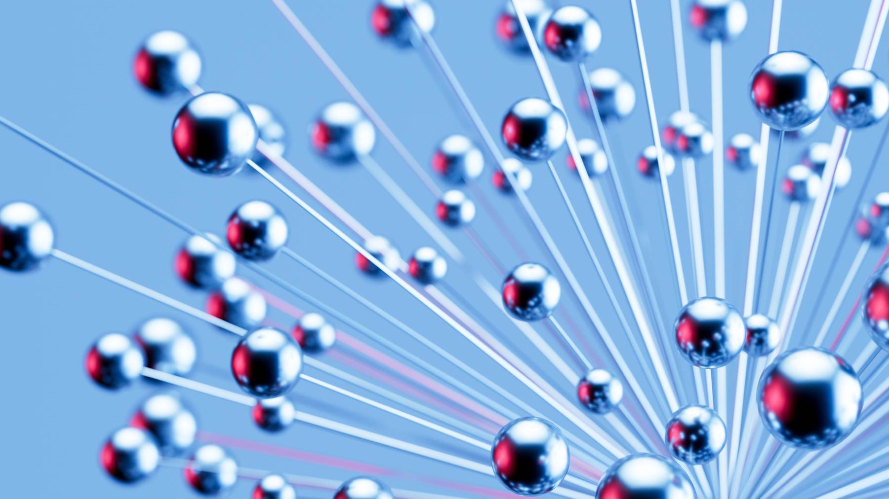 Abstract network of connected nodes